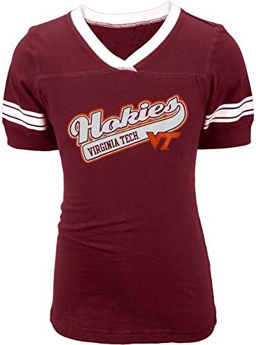 Virginia Tech Hockies - Game Day Stripes Girls Juvy T-Shirt