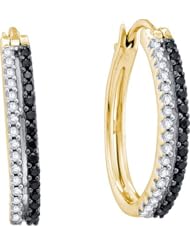 0.51CTW DIAMOND FASHION HOOPS