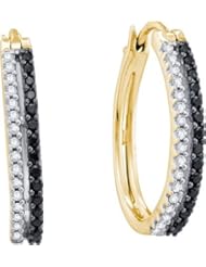 0.51CTW DIAMOND FASHION HOOPS