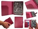 New Kindle Hot Pink SD Folio Case Cover Pouch with FREE Screen Protector for New Amazon Kindle 4, All-New Latest Generation 2011 Release Amazon Kindle 6" inch Wi-Fi, from G-HUB