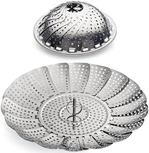Freye 100% Stainless Steel Vegetable Pot Steamer Basket (Open:32cm)