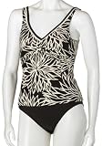 Christina Women's Sand Flowers 2 Piece Tankini with Twist Front