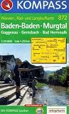  : Kompass Karten, Baden-Baden, Murgtal: Wander-, Rad- und Langlaufkarte. Gaggenau - Gernsbach - Bad Herrenalb
