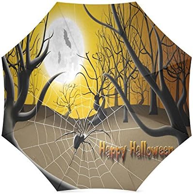 Happy Halloween's Day Gifts Custom Folding Portable Outdoor Rain /Sun Umbrella Beach Travel Shade Sunscreen For Women/Men