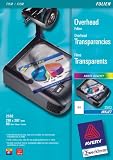 Avery Zweckform, 2502, Transparentfolie, 50 Blatt, klar, beschichtet, stapelverarbeitbar, Stärke: 0, 11 mm