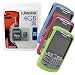 Combo of Blue, Dark Red, Green Skin Cover Case and Kingston 4GB microSDHC Class 4 Memory Card with SD Adapter for Blackberry Curve 8300 8310 8320 8330