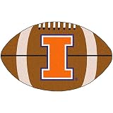 Fanmats Illinois Fightin Illini Football-Shaped Mats