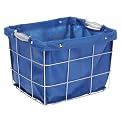 Whitmor Small Wire Storage Tote Blue Liner