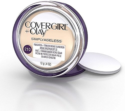 CoverGirl Face Products CoverGirl & Olay Simply Ageless Foundation, Classic Ivory 210, 0.40-Ounce Package