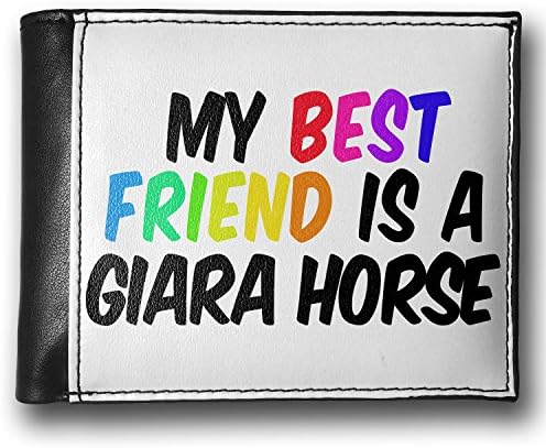 Wallet My best Friend a Giara Horse, RFID Men's Bifold ID Case - Neonblond