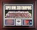 1997 Denver Broncos Framed Super Bowl XXXII Team Photo with Stats