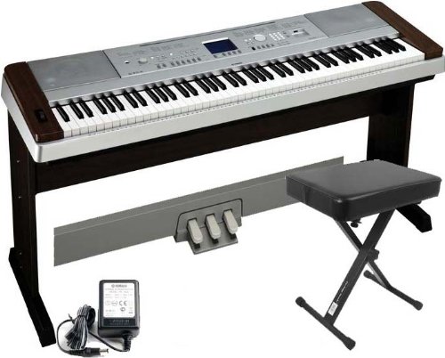 Yamaha DGX640W Digital Piano WMatching Stand FREE LP7A 3 Pedal Unit and FREE Bench!