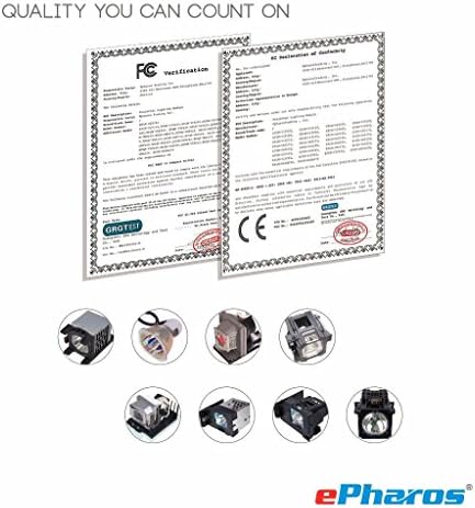 ePharos ELPLP75 Projector Replacement Lamp Compatible bulb with housing for Epson EB-1960 EB-1965
