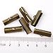 Textured Bronze Ribbon Bracelet Bookmark Pinch Crimp Clamp End Findings Cord Ends 70pcs 20mm