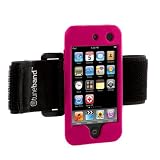 NEW!! Tuneband for latest iPod Touch (4th/4.5/5th Generation, Model Number A1367), Grantwood Technology's Armband, Silicone Skin, and Screen Protector, 8GB/16GB/32GB/64GB, PINK