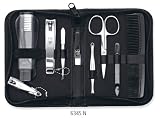 Drei Schwerter - Trousse manucure & pédicure 9 pièces en similicuir de premier choix. Qualité: Qualité "Drei Schwerter"