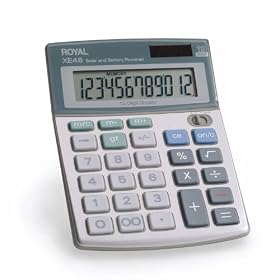 Click here to buy Royal XE48 12-Digit Desktop With Last Digit Erase Calculator by Royal.