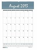 House of Doolittle Bar Harbor Academic Monthly Wall Calendar 12 Months August 2013 to July 2014, 12 x 17 Inch, Blue and Gray Recycled (HOD352)