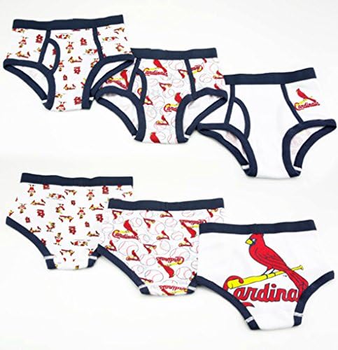 Major League Baseball Kid's Three-pack of Briefs (6, ST. LOUIS CARDINALS)