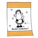Your Best 717277036 Flauschdecke Sheepworld Wunderbar, 150 / 200 cm