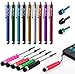Sty-HD 17 pcs Colorful 3 Styles Capacitive
Stylus/Styli Touch Screen Cellphone Tablet
Pen for iPhone 4 4s 3 3Gs iPod Touch iPad
2 Motorola Xoom, Samsung Galaxy,
BlackBerry Playbook AMM0101US, Barnes
and Noble Nook Color, Droid Bionic