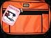 Large Orange Mascot Tutto Sewing Machine on Wheels Carrier Case