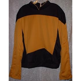 Star Trek Next Generation Gold Operations UNIFORM Sz XL