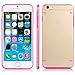 6 Case, iPhone 6 Case, SGM (TM) [Slim Hybrid] Case for iphone 6 4.7 [Clear Case] - iPhone 6 Bumper Case - With SGM (TM) Microfiber Cleaning Cloth (Hot Pink)