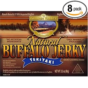 Golden Valley Natural Xtreme Shreds Shredded Buffalo Jerky, 36-Count Jar