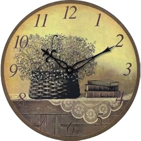 Technoline WT 1016 French Flower Basket Wall Clock