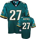 Rashean Mathis Jersey: Reebok Teal Replica #27 Jacksonville Jaguars Jersey - Medium