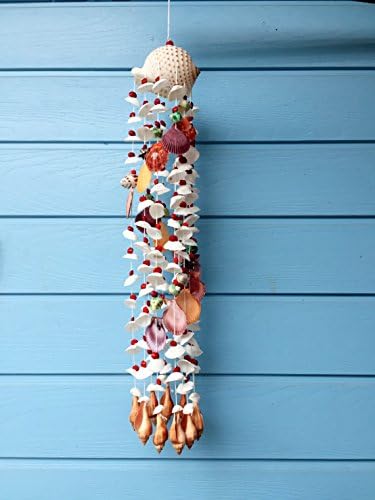 Hanging Sea Shell Mobile Wind Chime, Wide 4"-4.5"x Length 22"