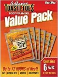 HeatMax Toe Warmers Value Pack (Adhesive) - 6 Pair