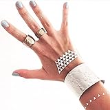 TribeTats Belize Variety Set Luxury Metallic Tattoos (4 Pack), One Size, Gold/Silver/Rose Gold/Black