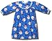 Flannel Snowman nightgown with lace trim for toddlers in Blue