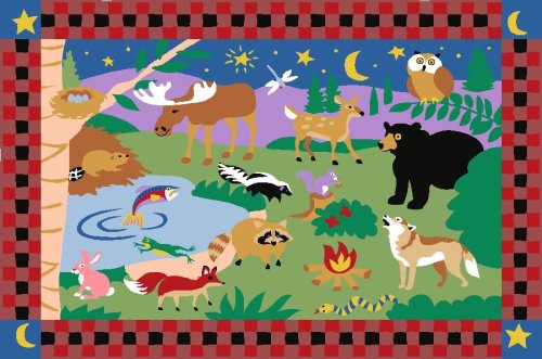 LA Rug Camp Fire Friends Rug 39x58