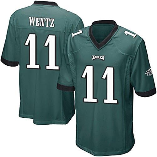 Carson Wentz Philadelphia Eagles Mens 2016 Draft Pick Game Jersey Green L