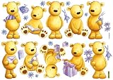 TEDDY BEARS 33 WALL STIKAROUNDS
