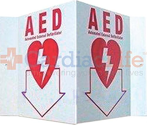 3D Wall AED Sign (Tent) - 6" X 10"