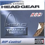 Head Rip Control 17G Tennis String: Color: Black Spiral
