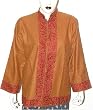 Womens Jacket Wool Fabric Hand Embroidery Evening Dress Handmade in Kashmir Size 14
