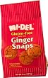 Mi-Del Gluten-Free Ginger Snaps, 8-Ounce Bags (Pack of 12)
