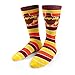 Gone For a Run Run Now Gobble Later (Yellow/Orange/Brown) Printed Mid Calf Socks | Running Socks Multiple Sizes