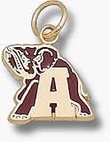Alabama Crimson Tide New Enamel A Elephant 3/8 Charm - 14KT Gold Jewelry