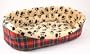 18"X23" PAW PRINTED/PLAID PET BED
