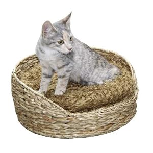Maxi-Pet 82553 Katzenbett Cat Island, ø 37 cm Wasserhyazinthe