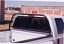Go Industries Round Tube Headache Rack Black GMC Sierra 1999 to 2005