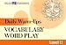 Book Daily Warm-ups: Vocabulary Word Play Level II (Daily Warm-Ups)