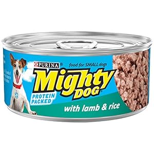 Purina Mighty Dog Wet Dog Food, With Lamb & Rice, 5.5-Ounce Can, Pack of 24