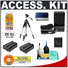 2 Replacement Pentax D-LI50, Sigma BP-21 or Minolta NP-400 Batteries and Mini Battery Charger +... by CTA